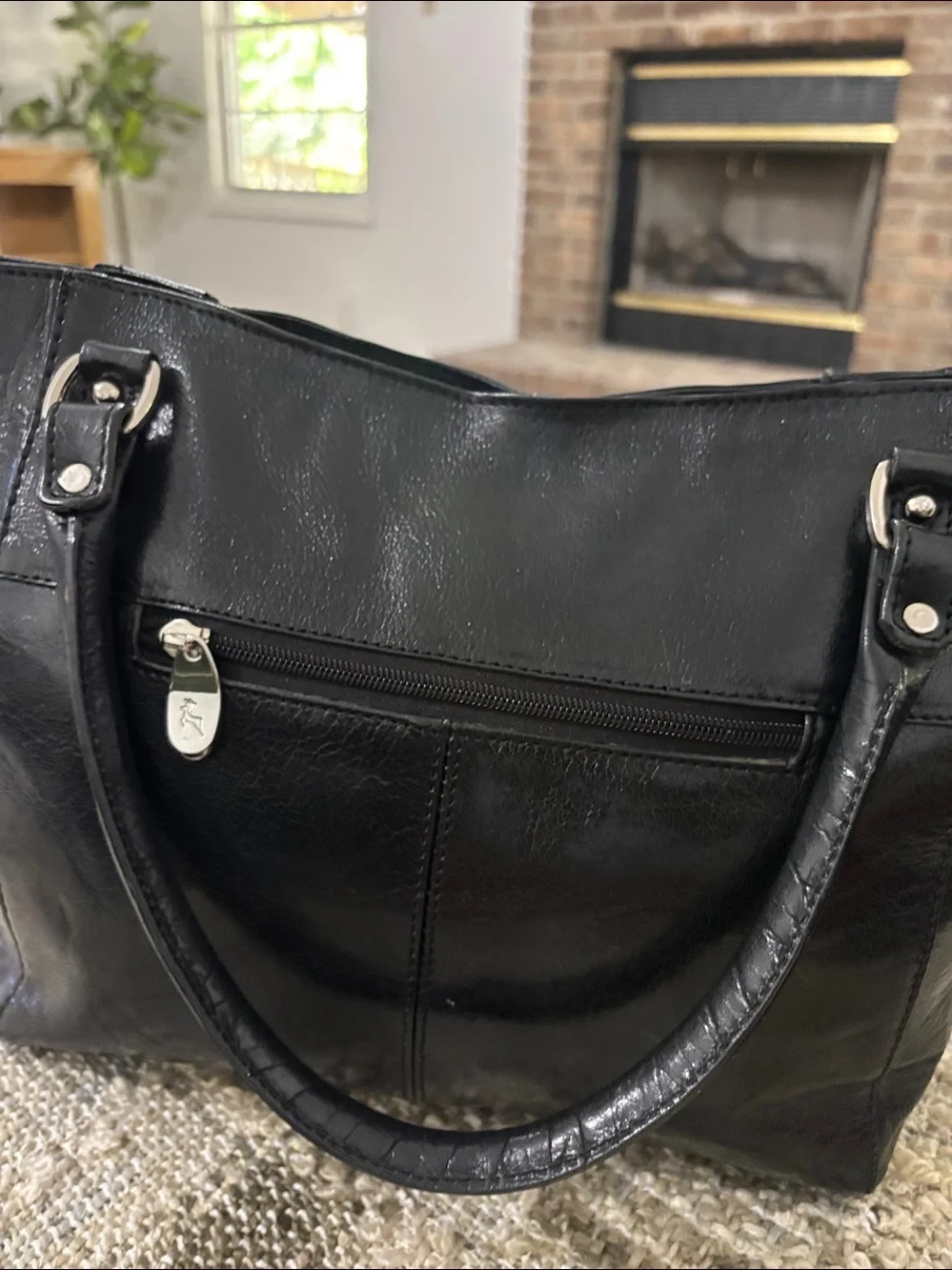 Ashwood Satchel Tote Black Leather Hand Bag - Picture 5 of 16